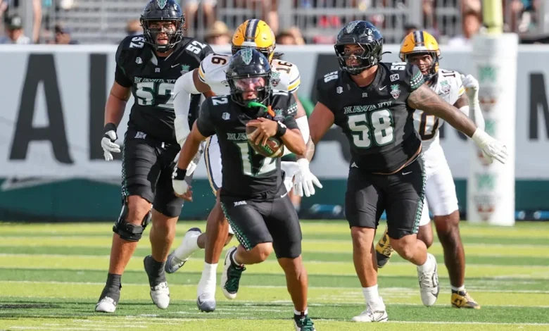 Hawaii stuns Cal in 35-31 in Hawaii Bowl on backup QB Drew Weaver’s last-minute TD pass