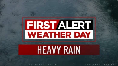 Heavy rain tapers off tonight