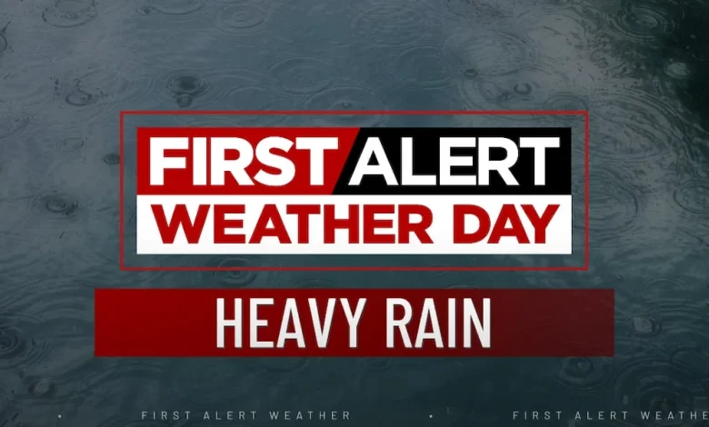 Heavy rain tapers off tonight