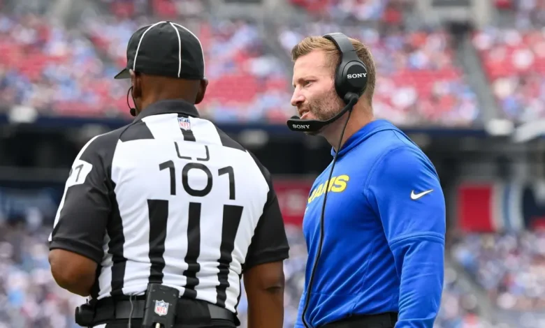 Here's how Rams head coach Sean McVay feels about officiating