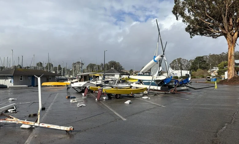 High winds damage boats at Santa Cruz harbor