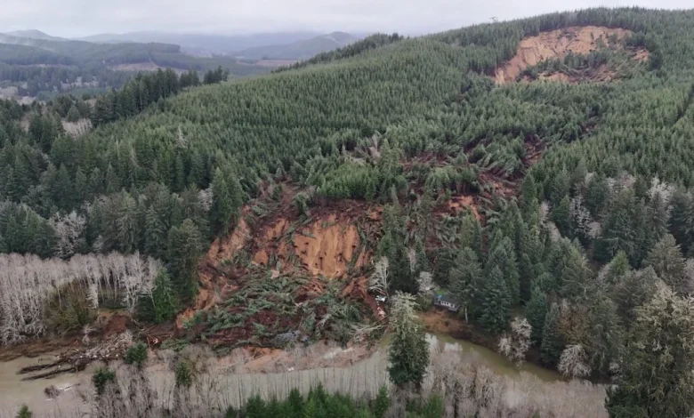 Highway officials say it may be months before it can determine how to deal with massive land slide near Siletz