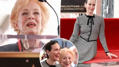 Holland Taylor, 82, honors partner Sarah Paulson, 50, at Hollywood Walk of Fame ceremony