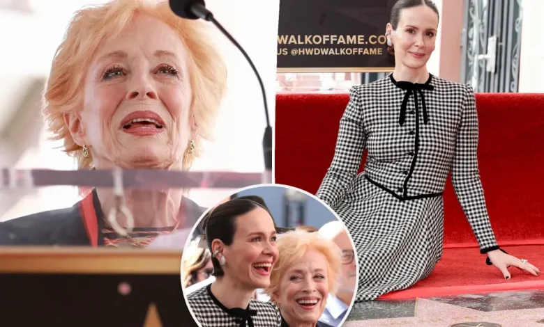 Holland Taylor, 82, honors partner Sarah Paulson, 50, at Hollywood Walk of Fame ceremony