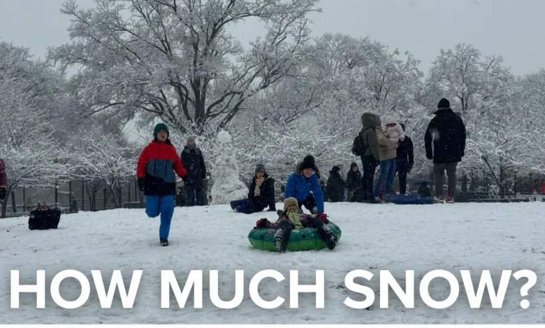 How much snow from winter storm 12/14/25: Snowfall totals from NYC, NY, NJ and CT