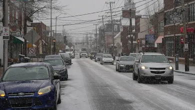 How much snow has Delaware received on Dec. 14?
