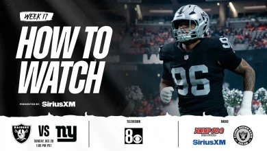 How to watch, listen to and livestream Raiders vs. Giants - Raiders.com