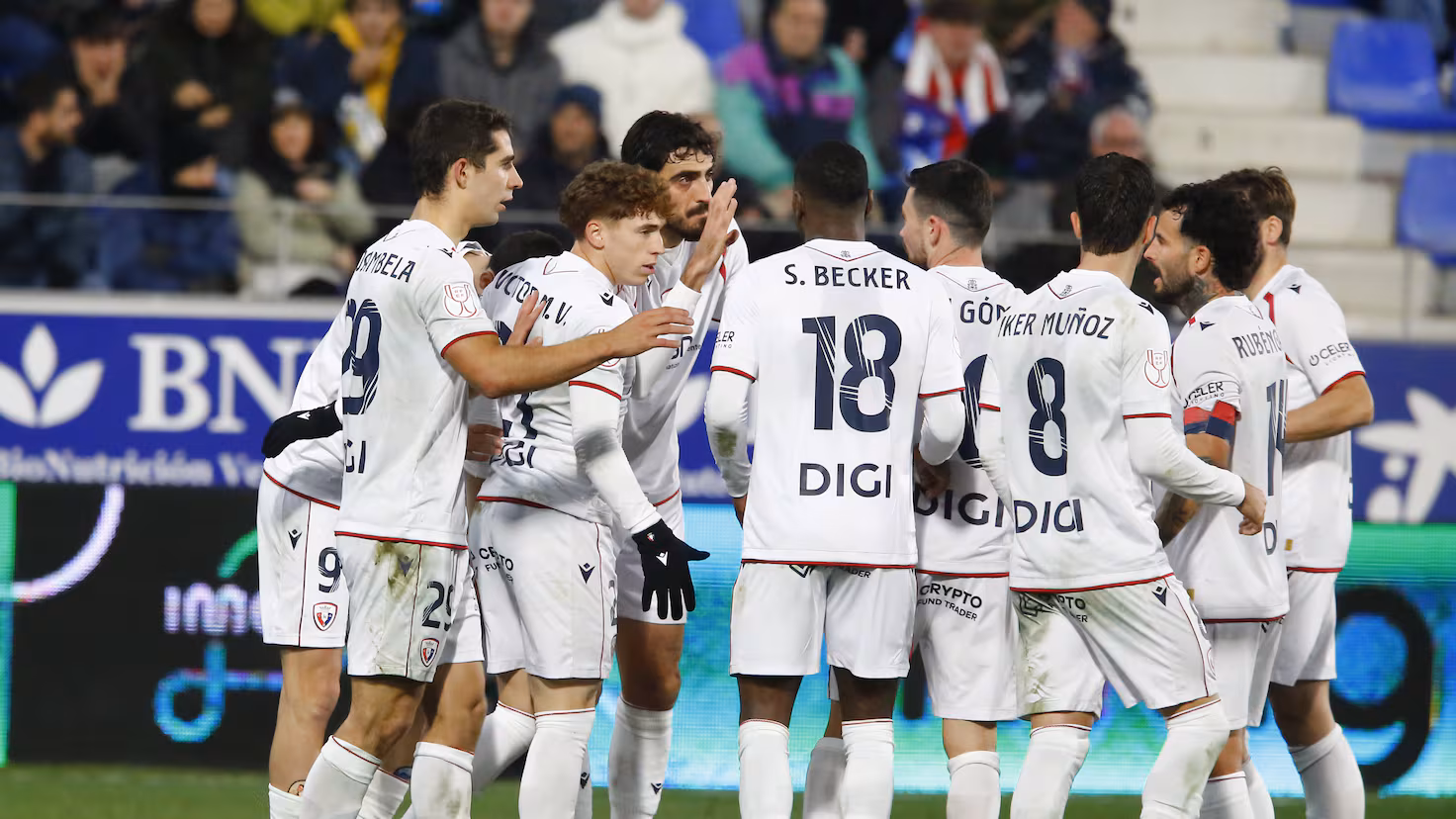 Huesca 2- Osasuna 4: resumen, resultados y goles