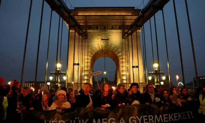 Hungarian protesters demand PM Viktor Orban quits over child abuse scandals
