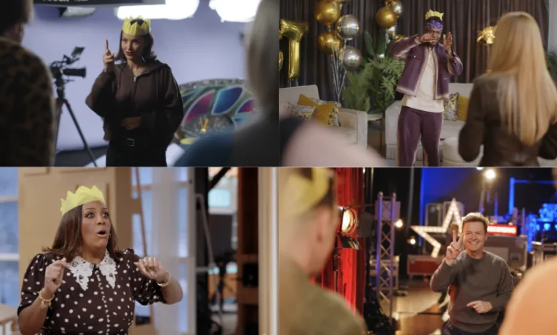 ITV stars play festive charades to celebrate mammoth Christmas line-up of over 400 free films