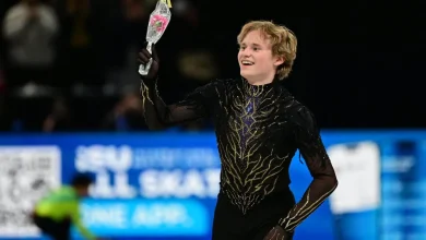 Ilia Malinin, in ‘brain-bamboozling’ skate, sets world record to win Olympic tune-up