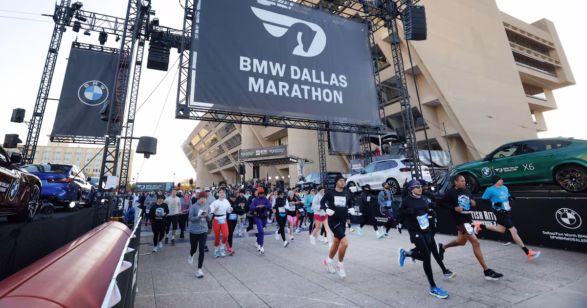 In frigid conditions, local runner wins in BMW Dallas Marathon debut for 2nd year in a row
