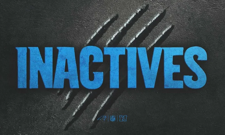 Inactives: Tershawn Wharton out for Seahawks game - Panthers.com