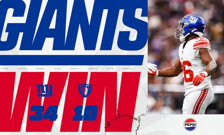 Instant Analysis: Giants defeat Raiders, 34-10