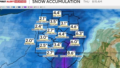 It's going to be a cold New Year's Eve in the Pittsburgh area with heavy snowfall tonight