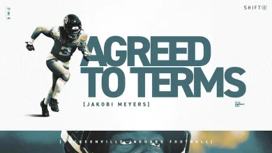 Jaguars, WR Jakobi Meyers Agree to Terms on Contract Extension