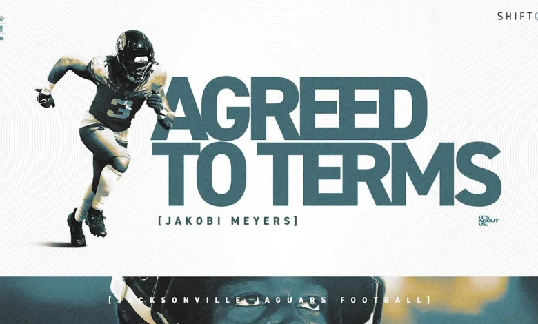 Jaguars, WR Jakobi Meyers Agree to Terms on Contract Extension