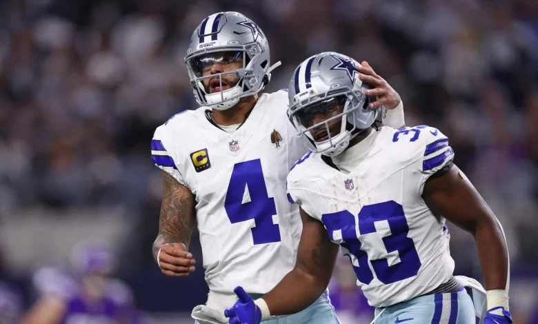 Javonte Williams sidelined with shoulder injury, as Cowboys take 14-7 lead