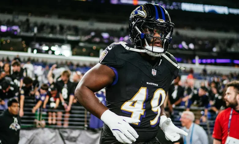 Jay Higgins IV Returns to Ravens Practice