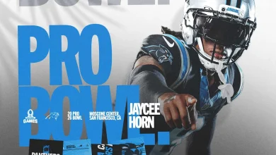 Jaycee Horn named to 2026 Pro Bowl Games