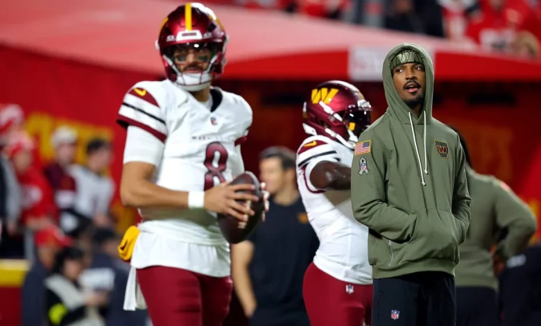 Jayden Daniels out vs. Giants; Marcus Mariota to start for Commanders