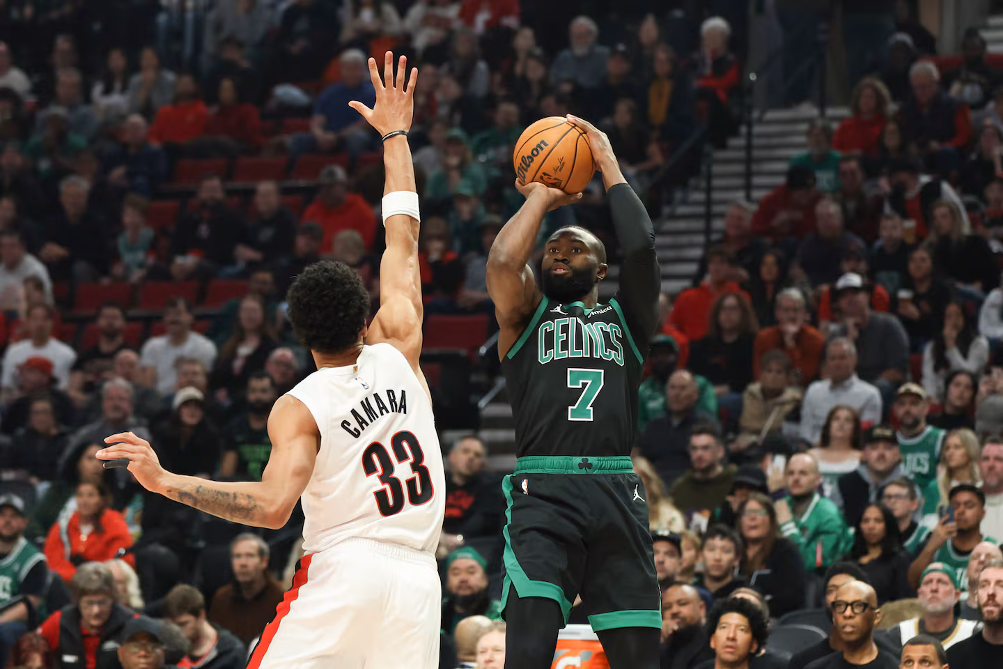 Jaylen Brown is elevating his game as the Celtics’ offense runs through him for the first time