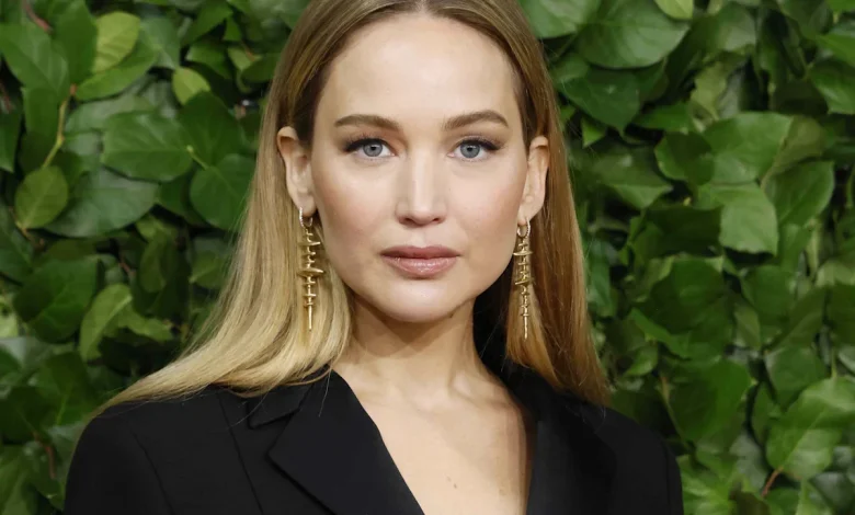 Jennifer Lawrence Wears Nothing Under Her Plunging Sweater for Rare Date Night With Husband Cooke Maroney