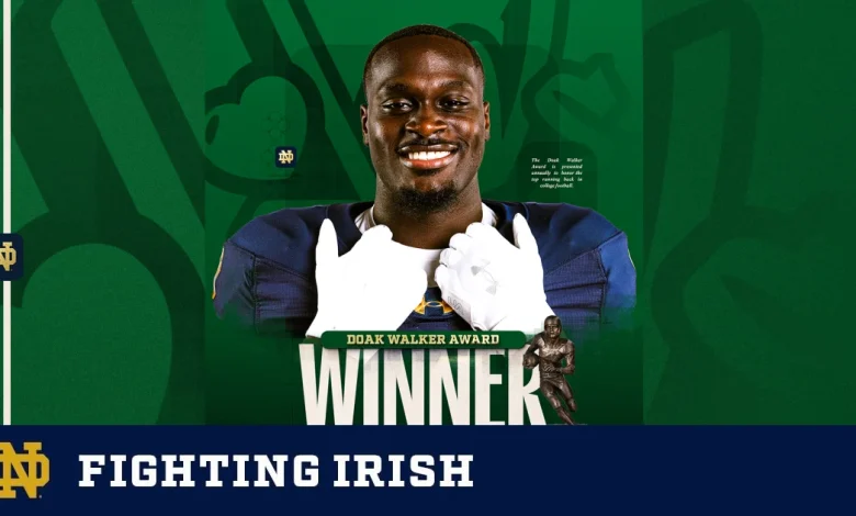 Jeremiyah Love Wins 2025 Doak Walker Award