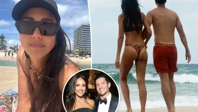 Jessica Alba rocks thong bikini on PDA-packed beach outing with boyfriend Danny Ramirez