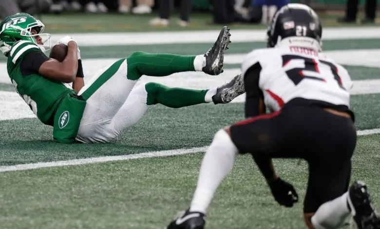 Jets' Adonai Mitchell gets redemption from gaffe, scores 1st TD