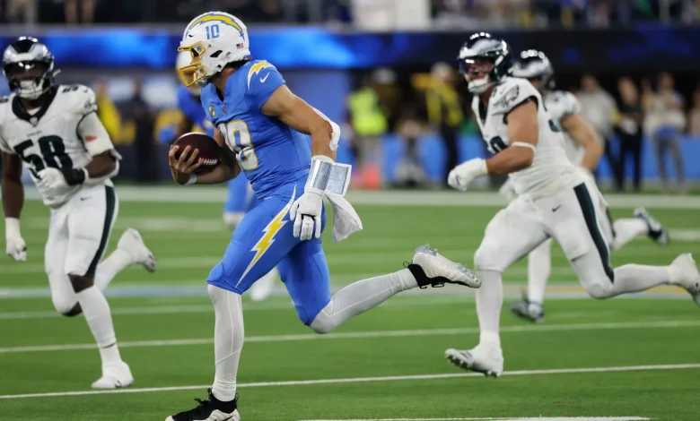 Jim Harbaugh: Justin Herbert is a superhero quarterback