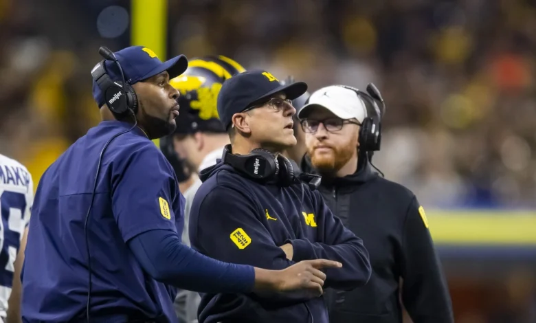 Jim Harbaugh "still processing" Sherrone Moore's firing at Michigan