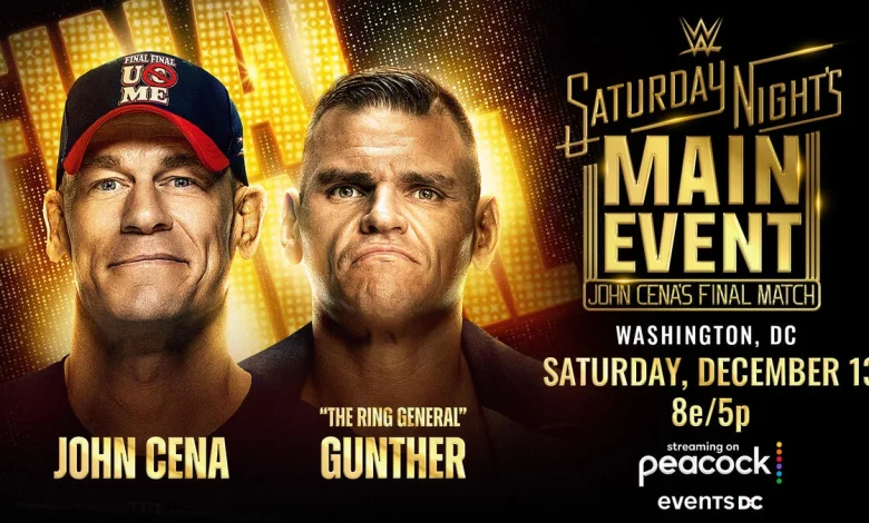 John Cena will battle in his final match against Gunther