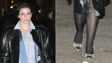 Julia Fox Reinvents Snakeskin Style with Gucci Python Pumps in NYC