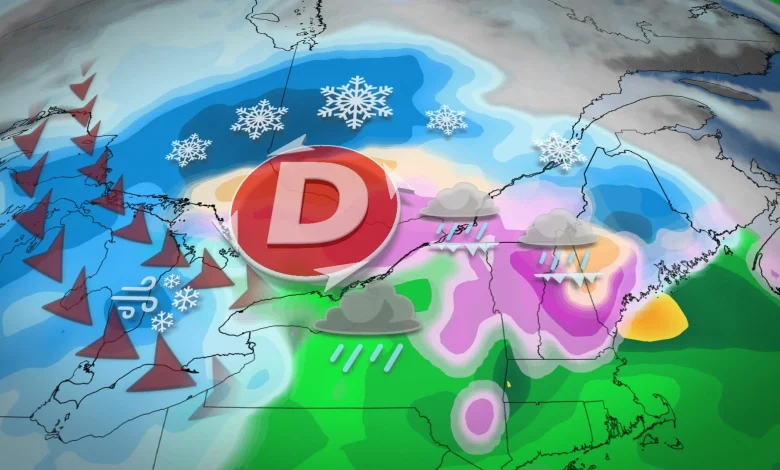 Jusqu’à 15 mm de verglas et 50 cm de neige : voici à quoi s’attendre