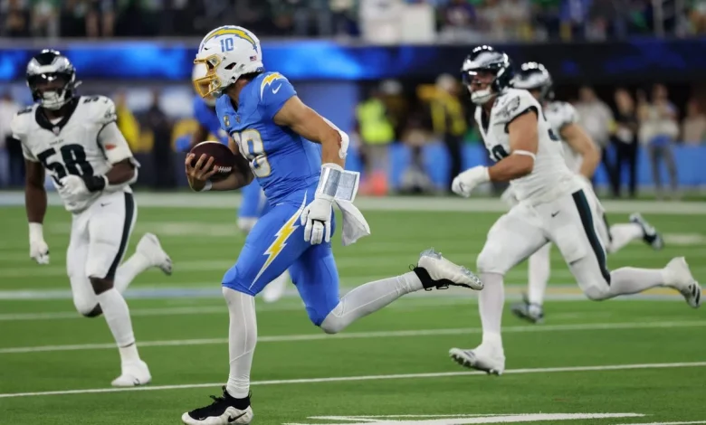 Justin Herbert calls own number to lead Chargers past Eagles: ‘Make something happen’