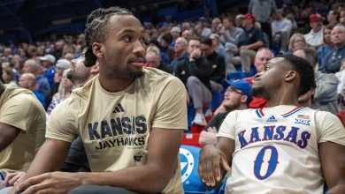 KU basketball guard Darryn Peterson (injury) out vs. UConn