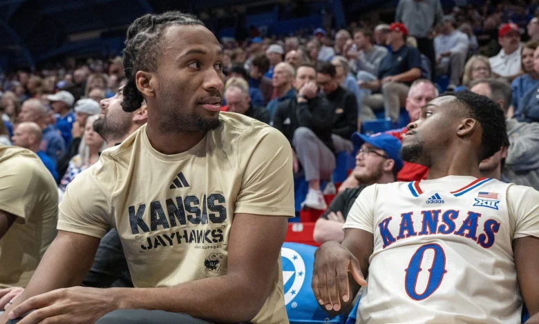 KU basketball guard Darryn Peterson (injury) out vs. UConn