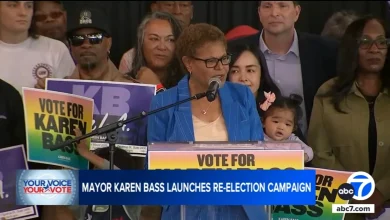 Karen Bass launches re-election campaign with rally in downtown LA