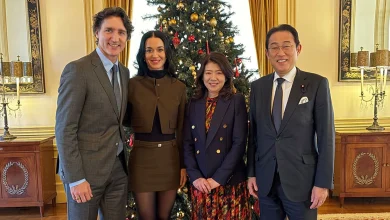 Katy Perry & Justin Trudeau Have Lunch With Japan's Former Prime Minister