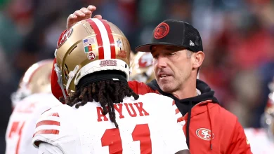 Kyle Shanahan on Brandon Aiyuk: I haven't seen him in a month