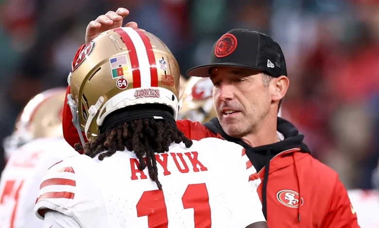 Kyle Shanahan on Brandon Aiyuk: I haven't seen him in a month