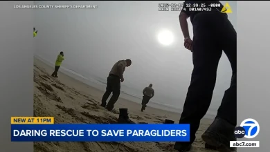 LA sheriff's deputies rescue 2 paragliders from drowning off Malibu coast