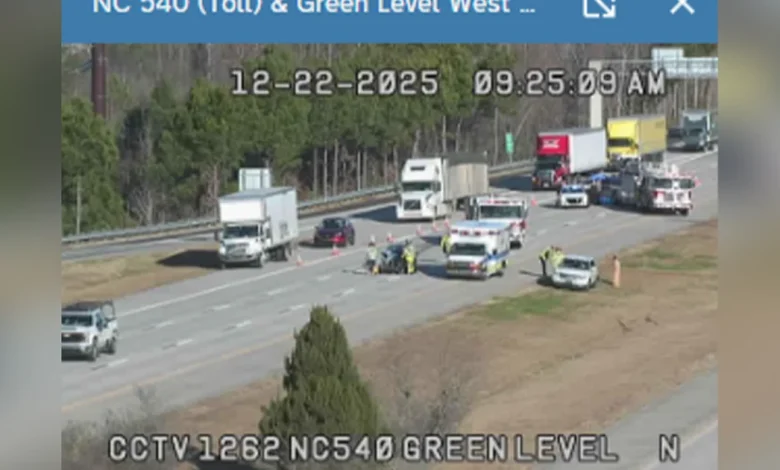 Lanes of Toll NC-540 near Green Level Road reopened after crash :: WRAL.com