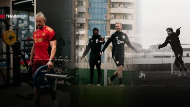 Last training session before the Champions League match against Qarabağ FK.