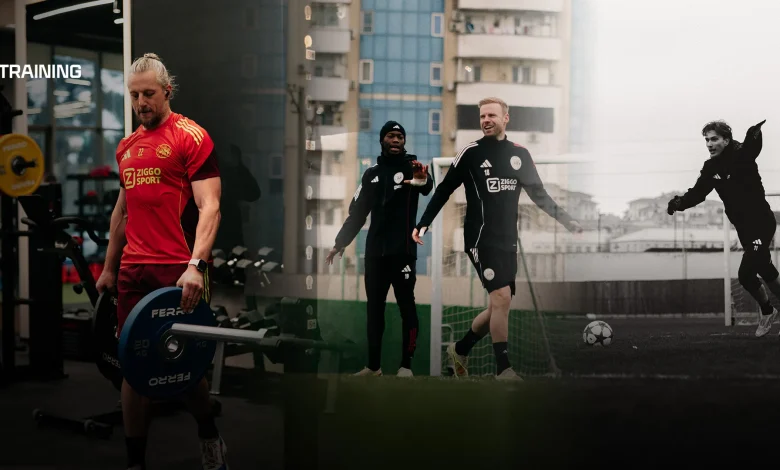 Last training session before the Champions League match against Qarabağ FK.