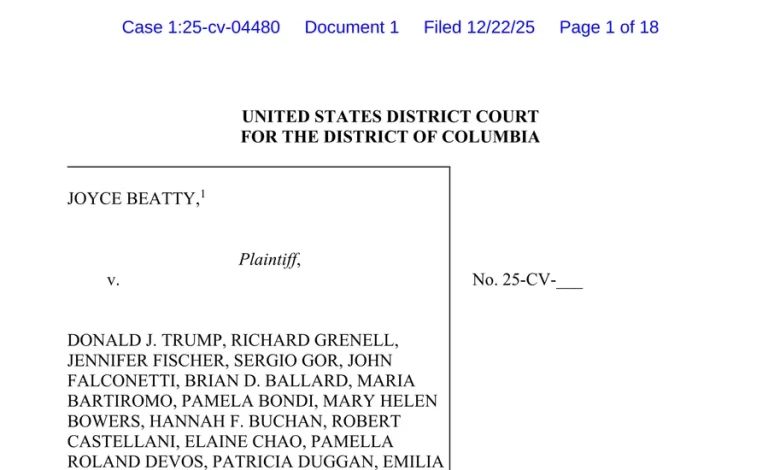 Lawmaker Sues Trump to Remove Name From Kennedy Center