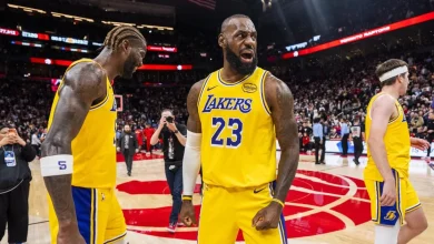 LeBron James' record scoring streak ends but Rui Hachimura hits winner