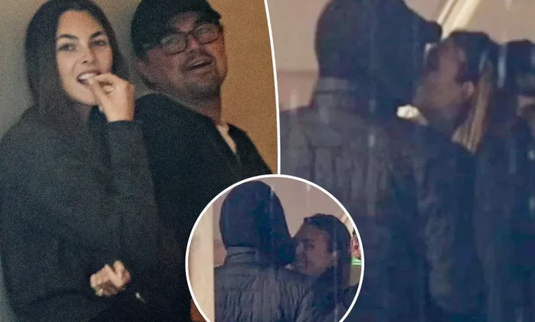 Leonardo DiCaprio and Vittoria Ceretti share sweet kiss in rare PDA moment