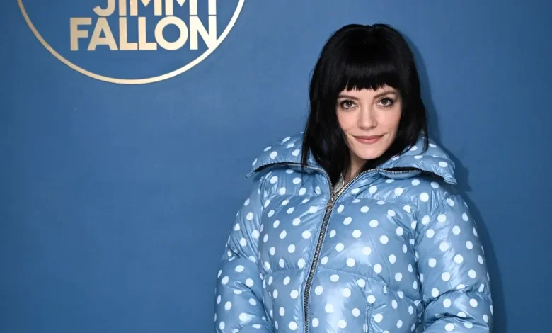 Lily Allen Makes Life Imitate Art In A Polka-Dot Puffer